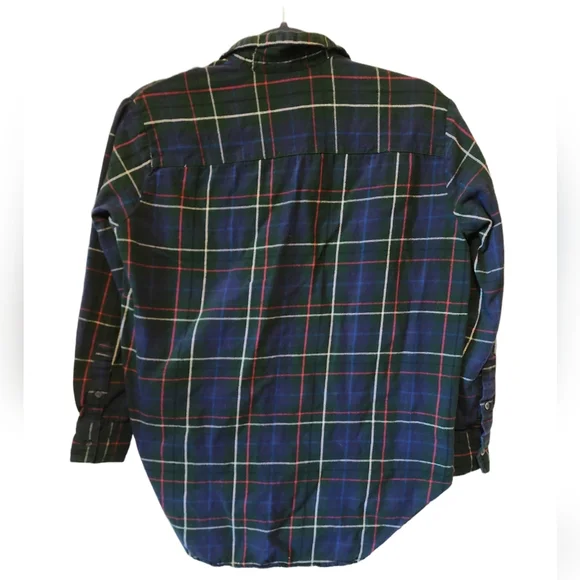 Madewell Flannel Oversized Ex-Boyfriend Button Down T-Shirt sz XXS - Picture 8 of 13